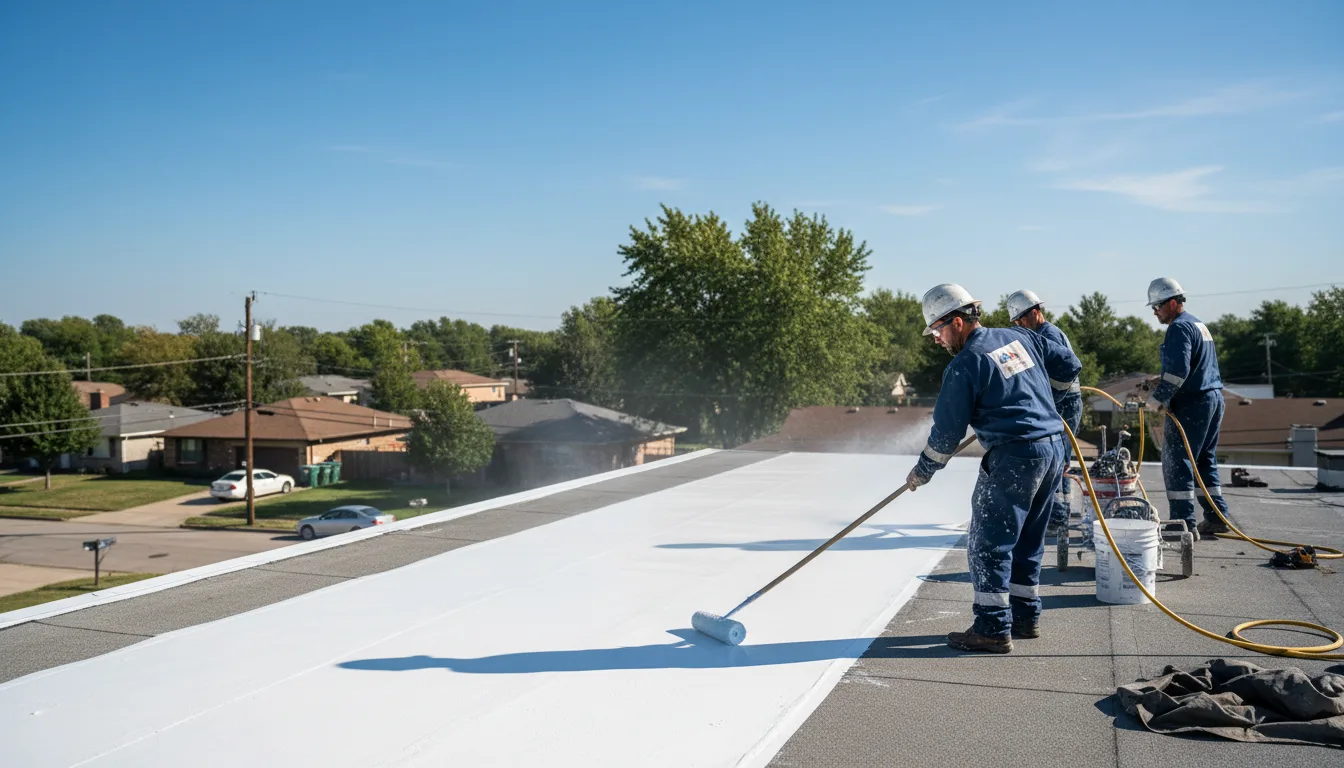 Commercial roof coating in Mesquite, NM near me